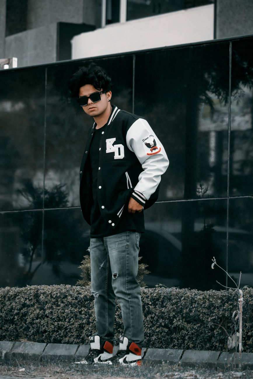 Varsity jacket campaign photo